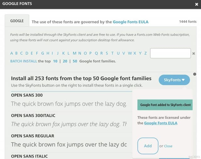 โหลด Google Fonts มาใช้ง่ายๆ ด้วย SkyFonts 8 โหลด Google Fonts มาใช้ง่ายๆ ด้วย SkyFonts 7