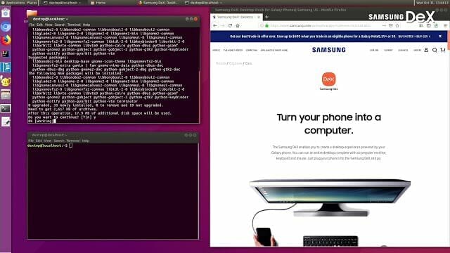 Samsung เปิดให้ลงทะเบียนทดสอบ Linux on Dex เริ่มทดสอบจริง 12 พ.ย. 17