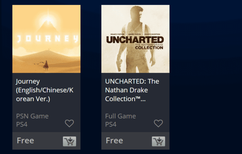 Sony แจกเกม UNCHARTED: The Nathan Drake Collection และ Journey สำหรับทุกคนที่มี PS4 ไม่ต้องเป็น PSN+ ก็กดได้ 5